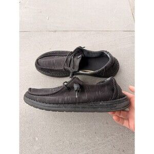 Hey Dudes women size 7 Wendy Heathered Stretch Midnight
